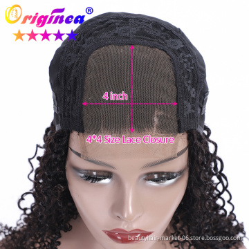 Bob curly style wig Brazilian Virgin Human hair lace wig